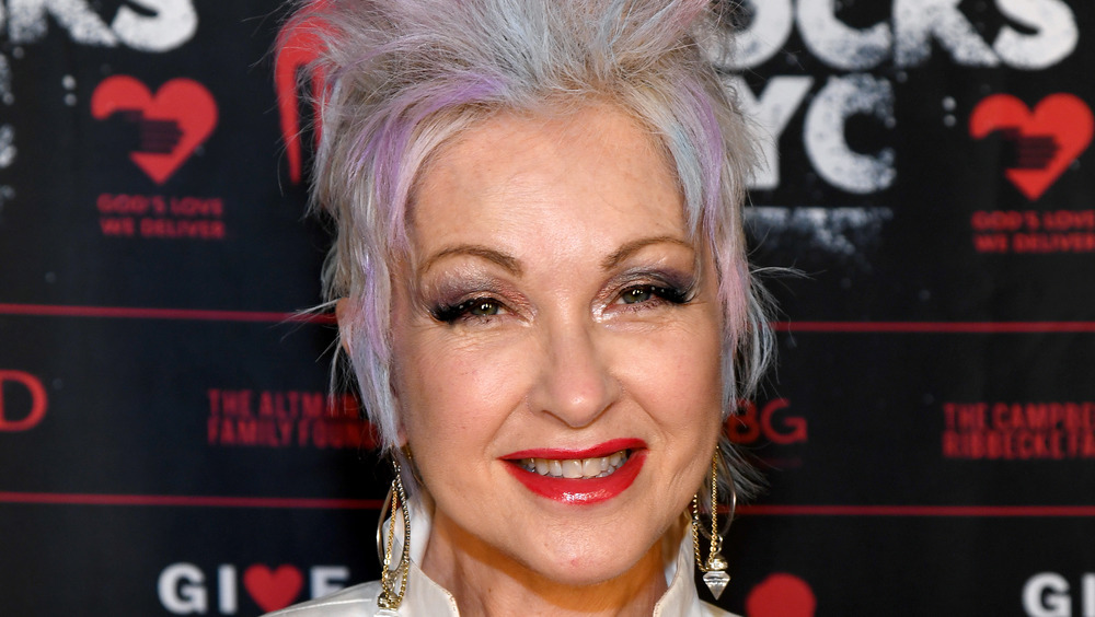 Cyndi Lauper smiling 