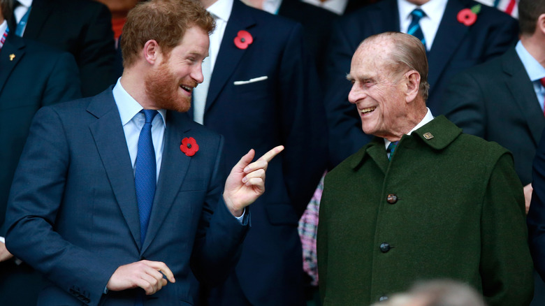 Prince Harry and Prince Philip