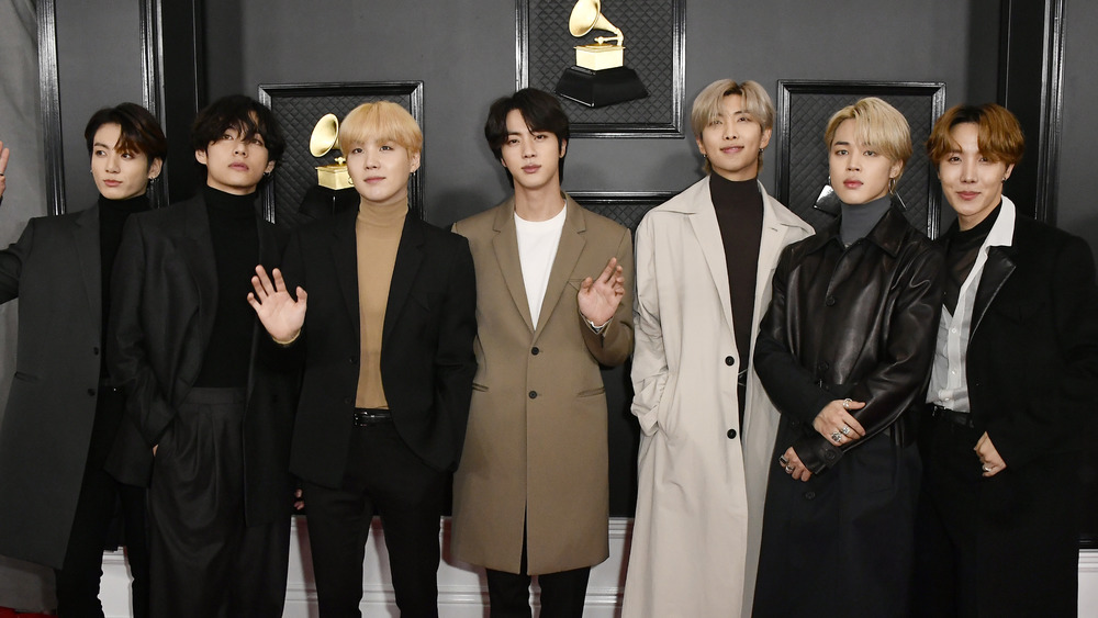 BTS on a red carpet