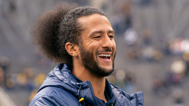 Colin Kaepernick smiles