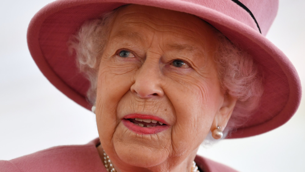 Queen Elizabeth II during a visit to the Defence Science and Technology Laboratory