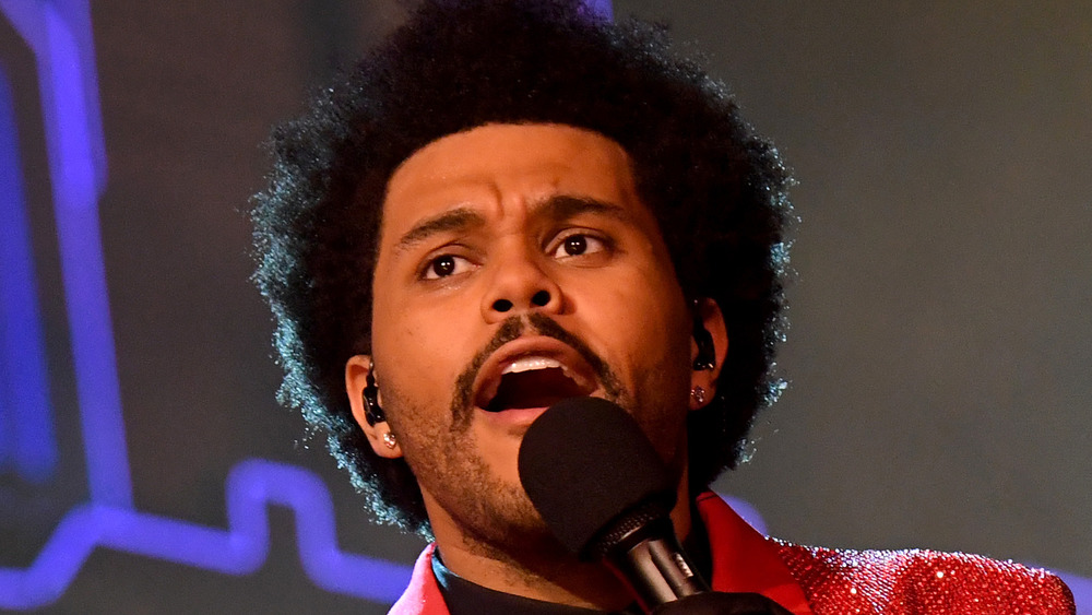 The Weeknd performs at the Super Bowl