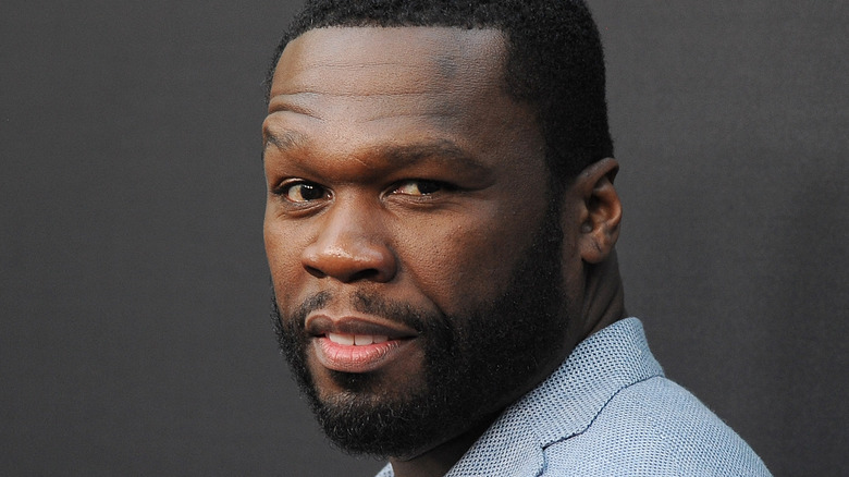 50 Cent smirking