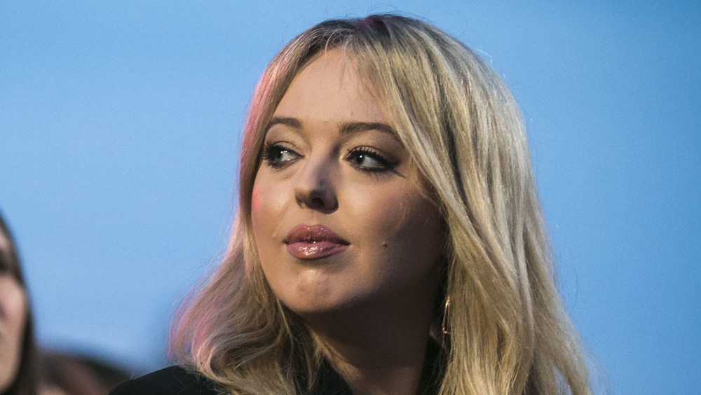 Tiffany Trump looking serious