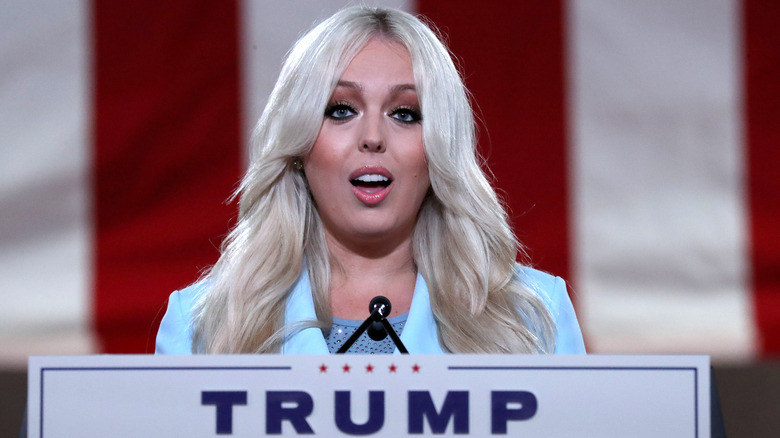 Tiffany Trump at a Trump rally