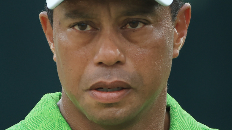 Tiger Woods at the PGA Championship at Southern Hills Country Club