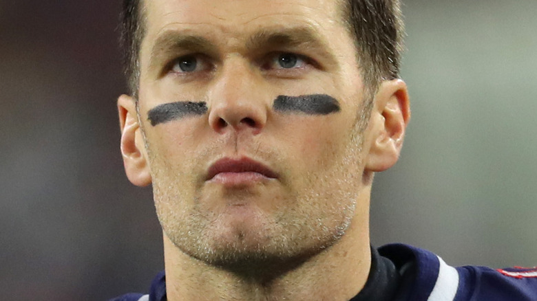 Tom Brady staring