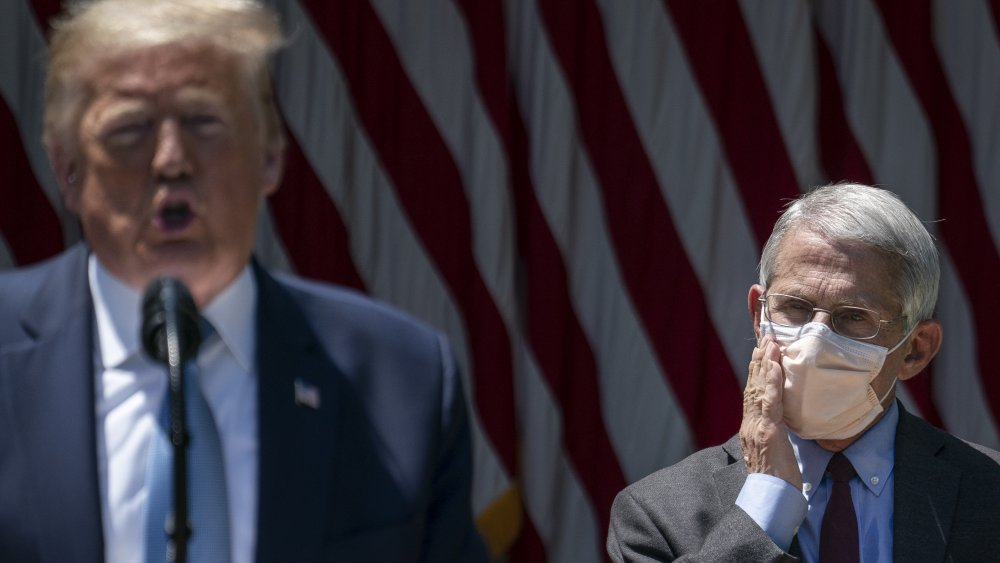 Donald Trump and Anthony Fauci 