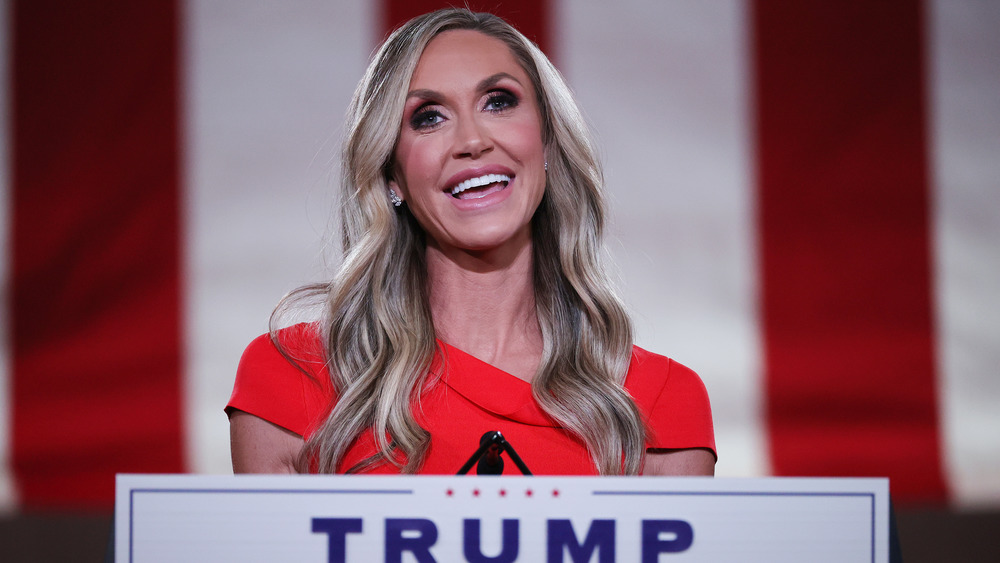 Lara Trump at the podium
