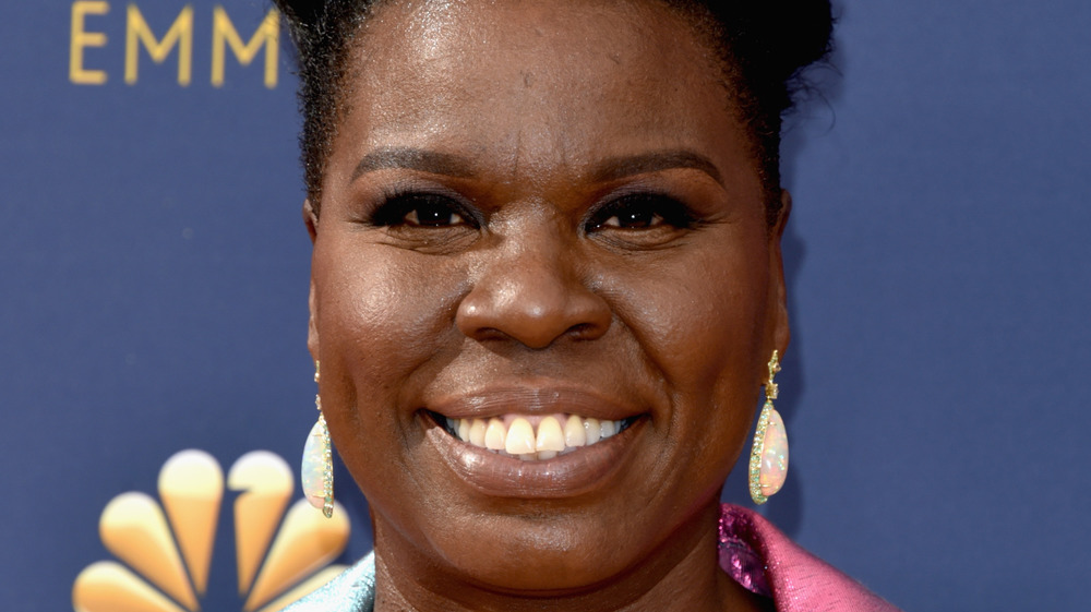 Leslie Jones smiling