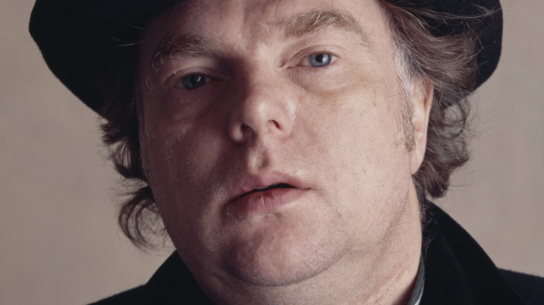 Van Morrison in a black hat