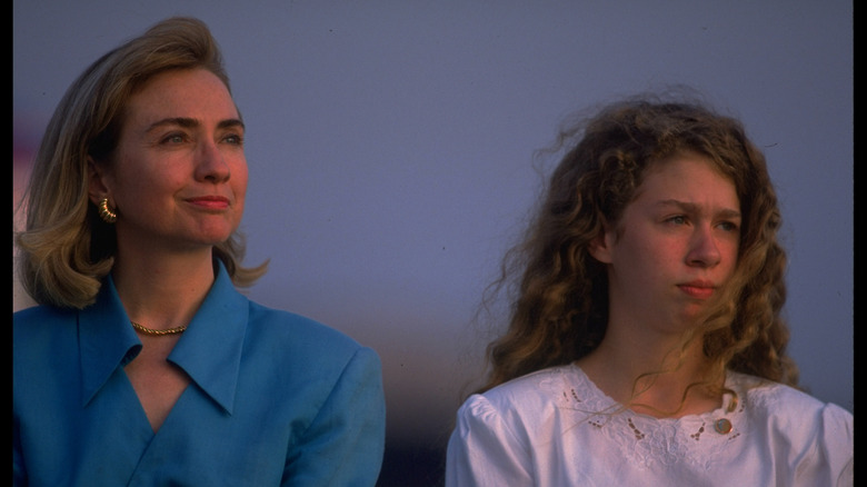 Hillary and Chelsea Clinton in the '90s