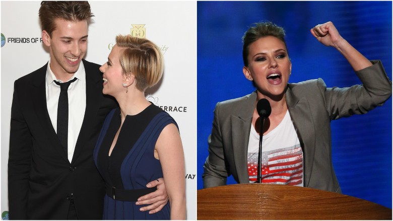 Hunter Johansson and Scarlett Johansson