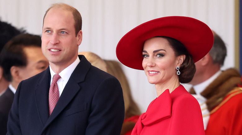 Prince William and Kate Middleton smiling
