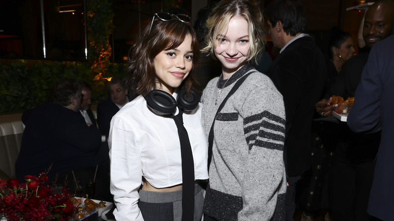 Emma Myers and Jenna Ortega pose together