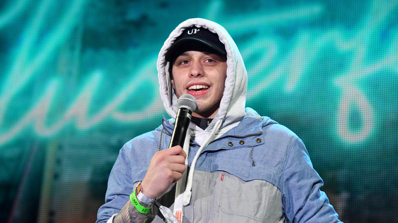 Pete Davidson performing