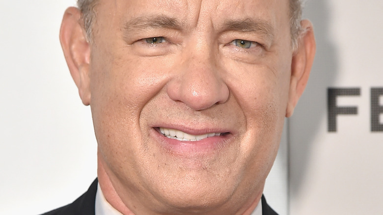 Tom Hanks posing for photo