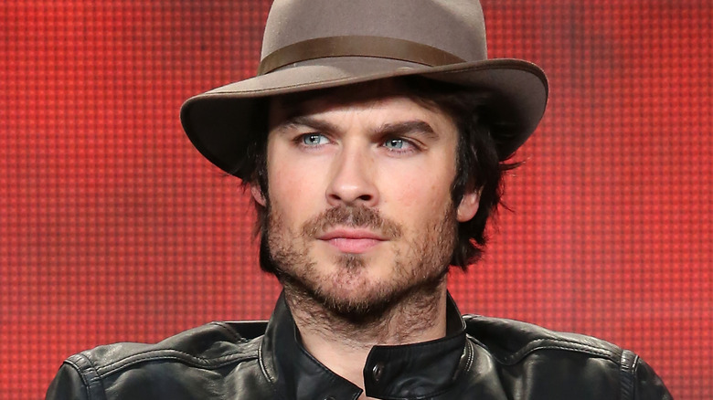 Ian Somerhalder wearing a hat