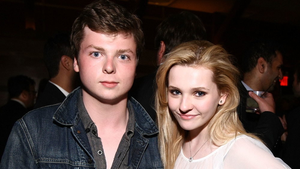 Spencer Breslin and Abigail Breslin posing