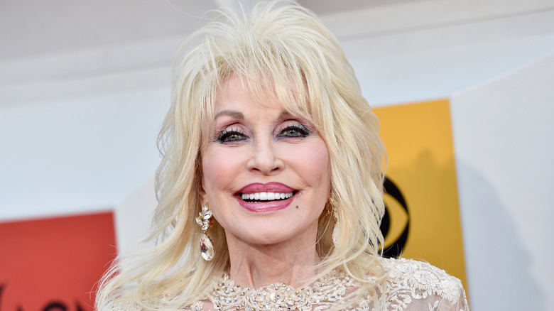 Dolly Parton smiling