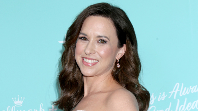 Lacey Chabert smiling at Hallmark Channel event