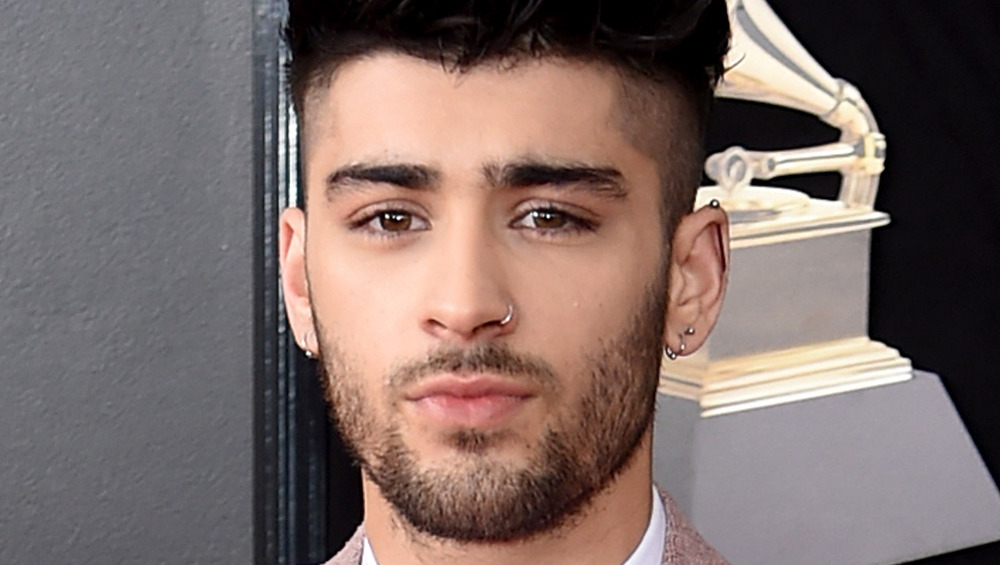 Zayn Malik on the Grammy Awards red carpet