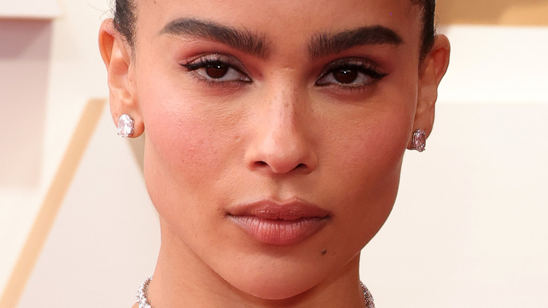 Zoe Kravitz diamond earrings