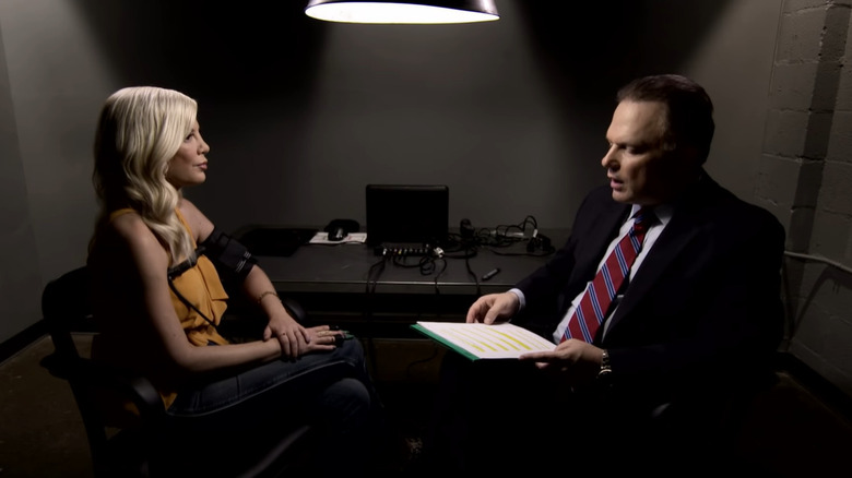 Tori Spelling taking polygraph exam