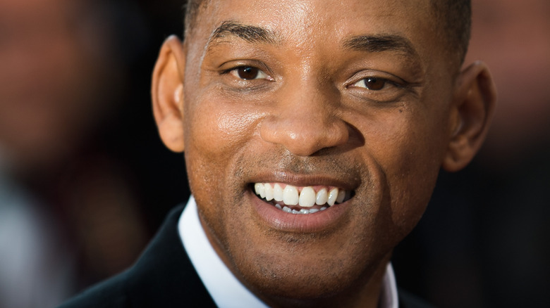 Will Smith smiling white shirt