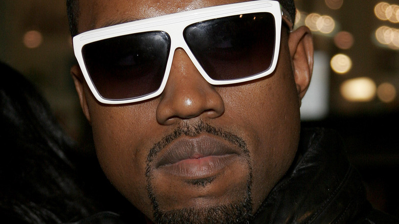 Kanye West wearing sunglasses