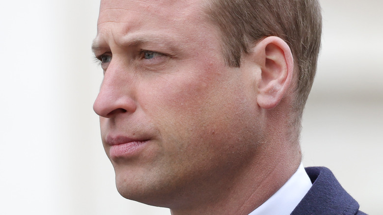 Prince William looking concerned