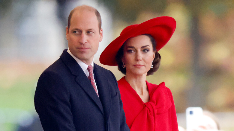 Prince William and Kate Middleton red hat