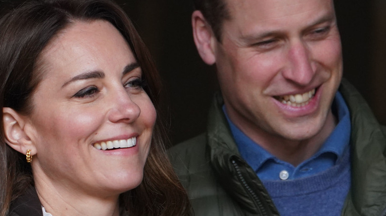 Kate Middleton and Prince William smiling