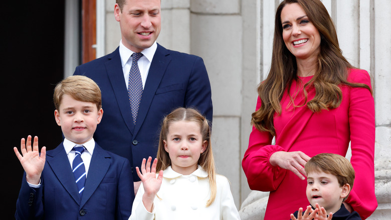Prince William and Kate Middleton with kids