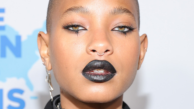 Willow Smith in black lipstick
