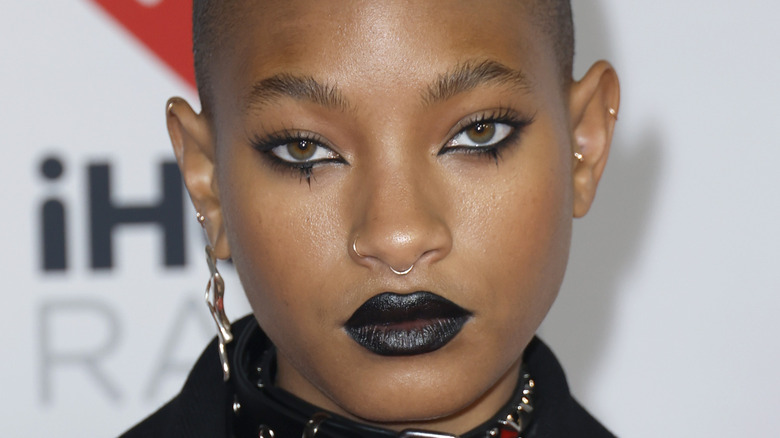 Willow Smith in black lipstick