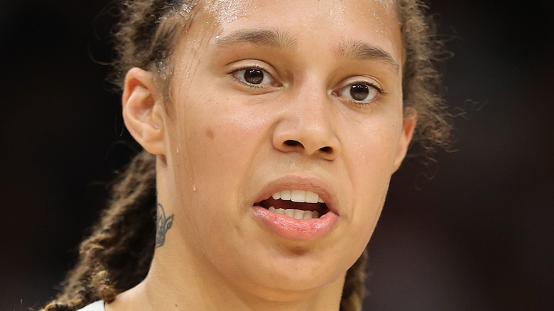 Brittney Griner #42 of the Phoenix Mercury during the first half in Game Four