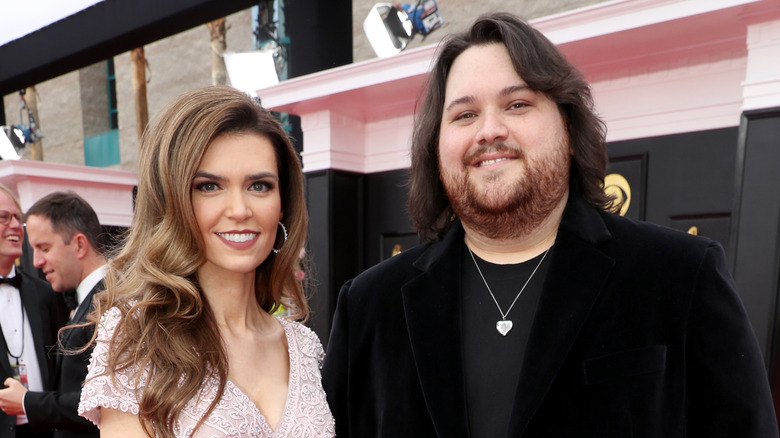 Wolfgang Van Halen and Adraia Allsop at the Grammys