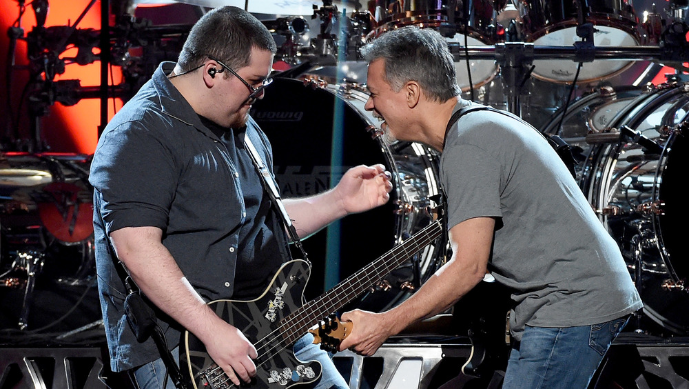 Wolfgang and Eddie Van Halen