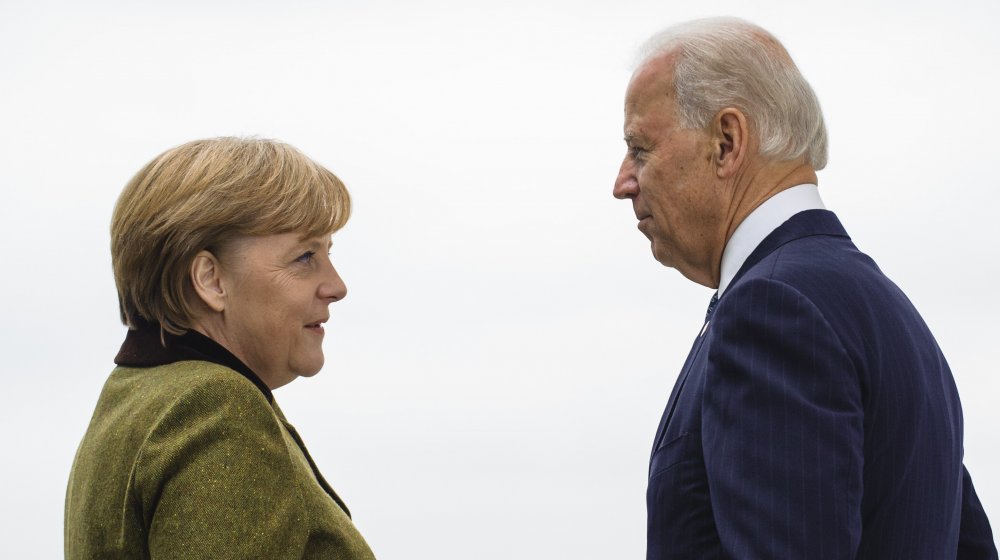 Angela Merkel and Joe Biden