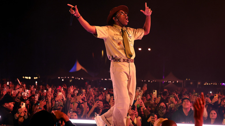 Tyler, the Creator khaki park ranger outfit