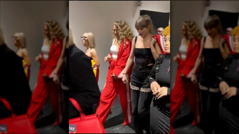 Taylor Swift arriving Super Bowl