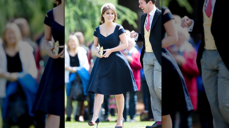 Princess Eugenie at the wedding of Pippa Middleton and James Matthew.
