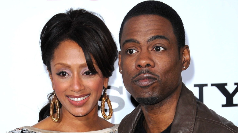 Chris Rock and Malaak Compton-Rock posing together