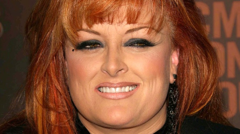 Wynonna Judd wearing black eyeshadow