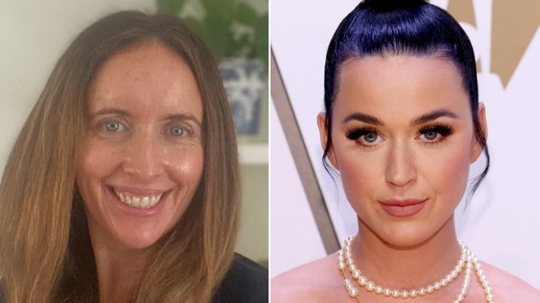 Katie Perry and Katy Perry split image
