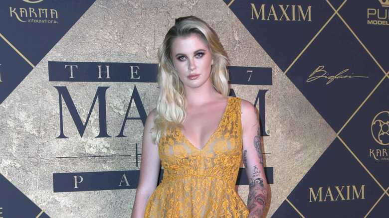 Ireland Baldwin in yellow dress