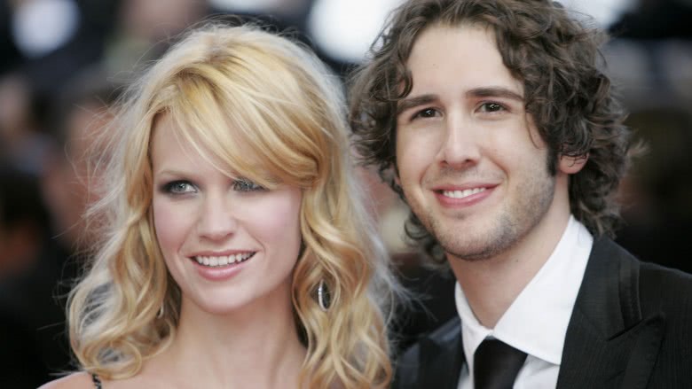 January Jones and Josh Groban