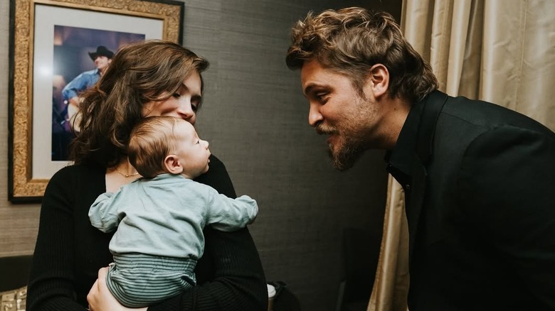 Luke and Bianca Grimes with son Rigel