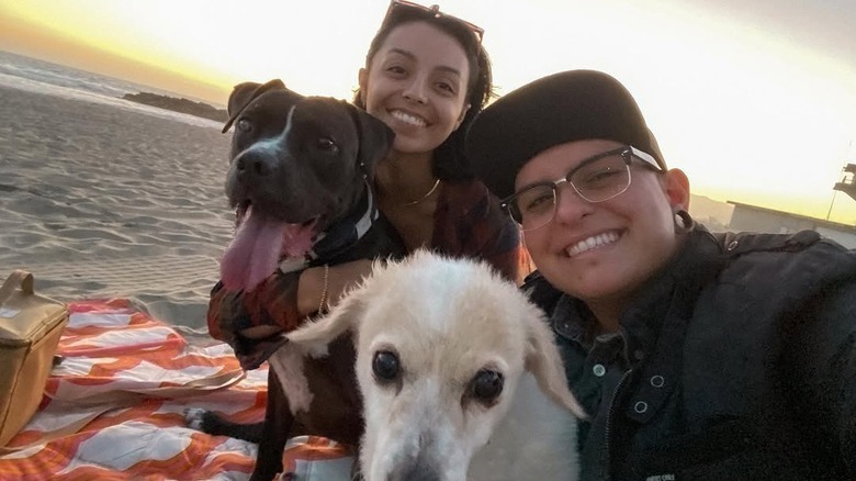 Chelsea Gray and wife Alice